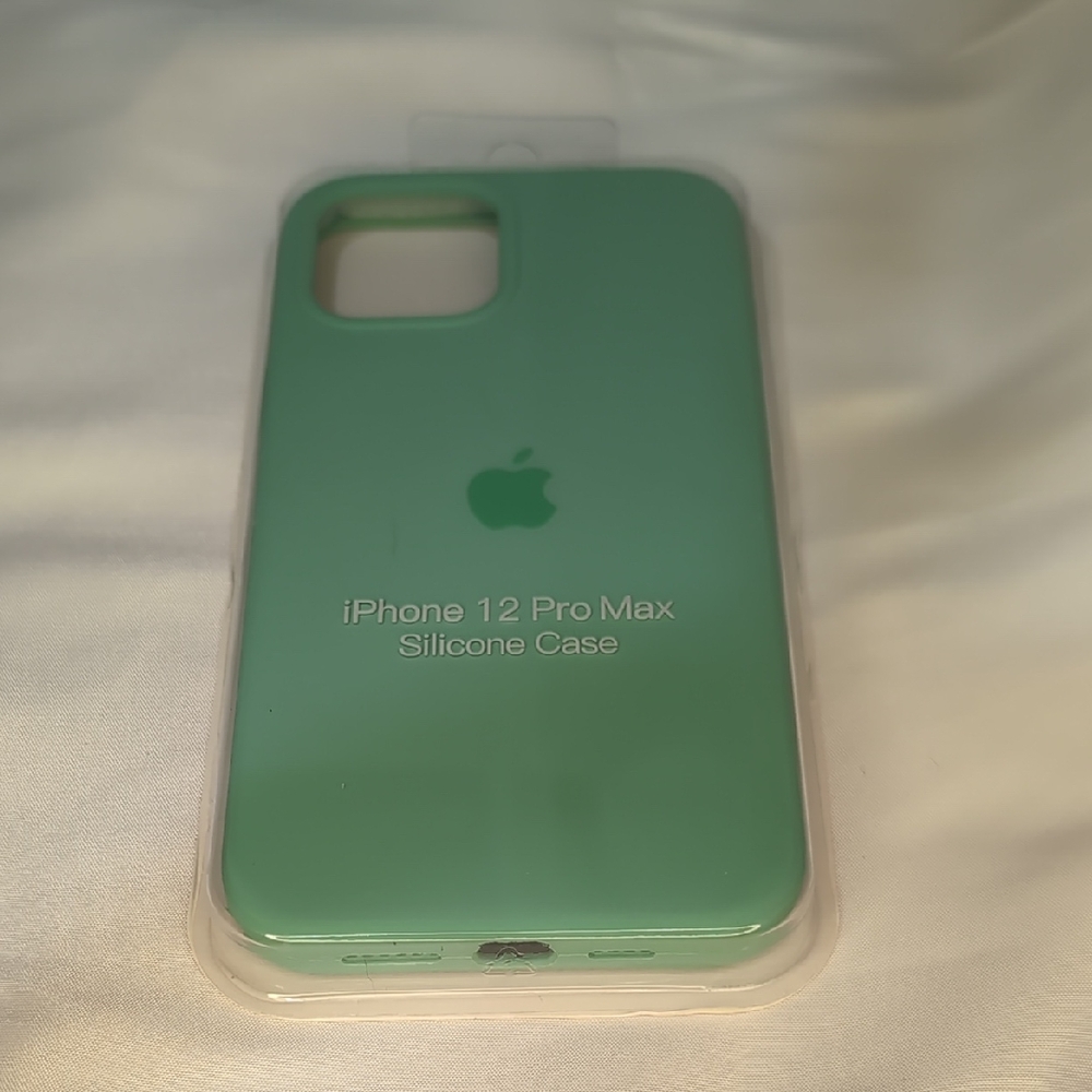 Apple iPhone 12 Pro Max Silicone Case - Mint Green